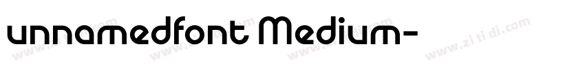 unnamedfont Medium字体转换